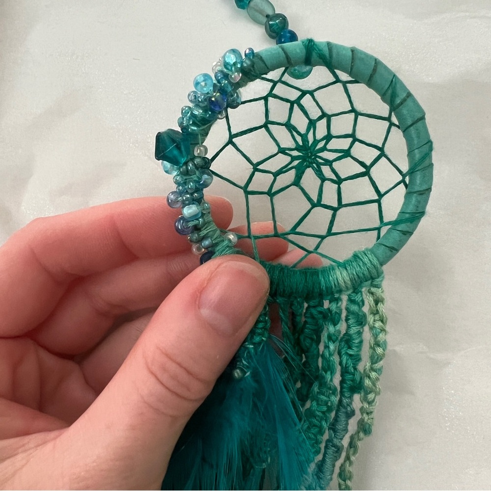 Lil green/blue dreamcatcher - Picture 7 of 10